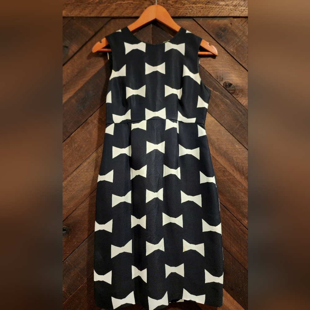 Cocktail Kate Spade Black & White Bow Dress - Sz 2